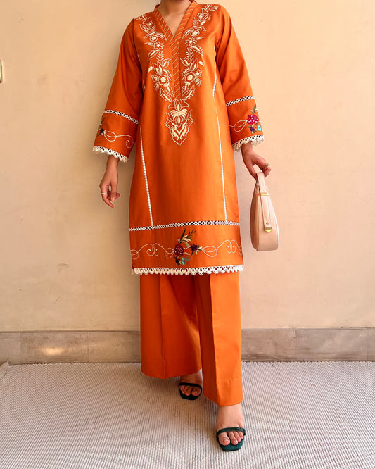 Rustic tangerine (2pc)